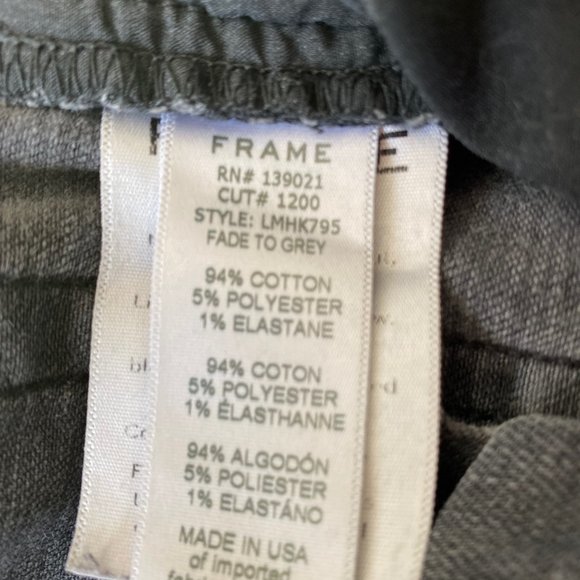 Frame  L'Homme Skinny Fade To Grey Style LMHK795 - Picture 9 of 11